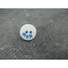 Bouton mer blanc bleu 12mm