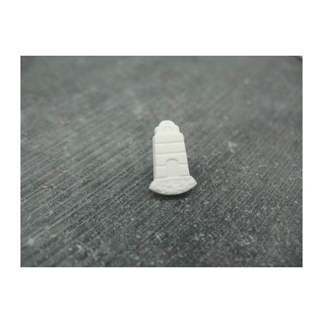Bouton phare blanc 15mm