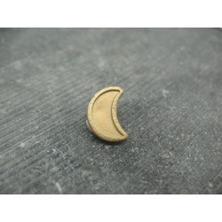 Bouton lune vieil or 15mm