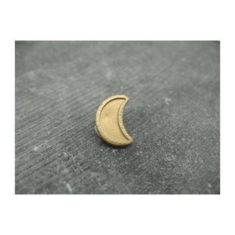Bouton lune vieil or 15mm