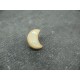 Bouton lune abricot écru 15mm