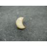 Bouton lune abricot écru 15mm