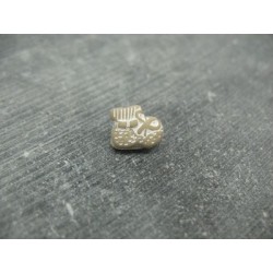Bouton chausson bébé beige 12mm