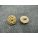 Bouton rose vieil or beige 13mm