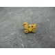 Bouton canard sur landau ocre 15mm