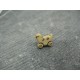 Bouton canard sur landau beige 15 mm