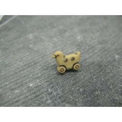 Bouton canard sur landau beige 15 mm