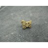 Bouton canard sur landau beige 15 mm