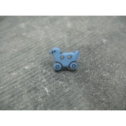 Bouton canard sur landau bleu 15mm
