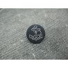Bouton ancre marine blanc 15mm