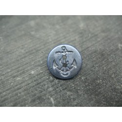 Bouton ancre bleu 15 mm