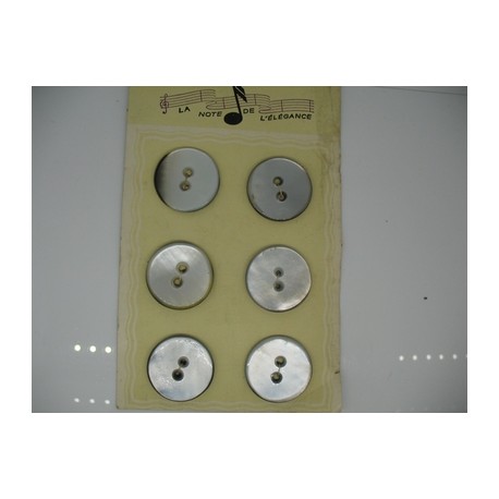 Plaque N° 77  6 Nacres tahiti 32mm épaisseur 4mm