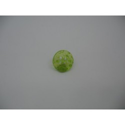 Bouton cratère translucide 1  anis 13mm