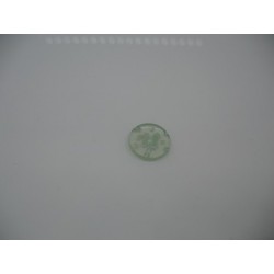 Bouton cratère translucide  3  amande 13mm