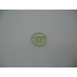 Bouton cratère translucide  4  amande 15mm