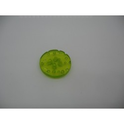 Bouton cratère translucide  5  anis 18mm