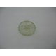 Bouton cratère translucide  8  écru 23 mm