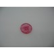 Bouton cratère translucide  17  rosé clair 15mm