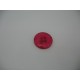 Bouton cratère translucide  20  fuschia 18mm