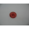 Bouton cratère translucide  21  rouge 18mm