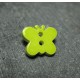 Bouton papillon vert anis 15mm 