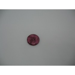 Bouton cratère translucide  23  violet 13mm