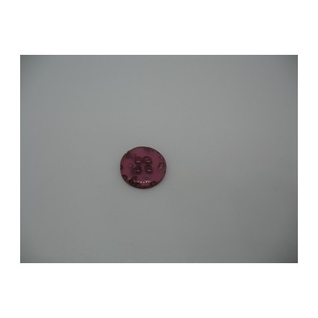 Bouton cratère translucide  23  violet 13mm