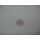 Bouton cratère translucide  25  lavande 13mm