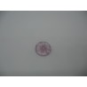 Bouton cratère translucide  25  lavande 13mm