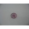 Bouton cratère translucide  26  lavande 15mm
