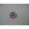 Bouton cratère translucide  27  lavande 18mm