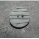 Bouton strie bambou gris amande 22mm 
