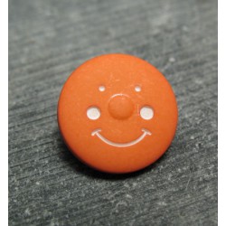 Bouton smile orange 15 mm b21