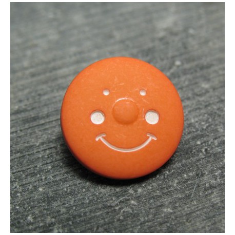 Bouton smile orange 15 mm b21