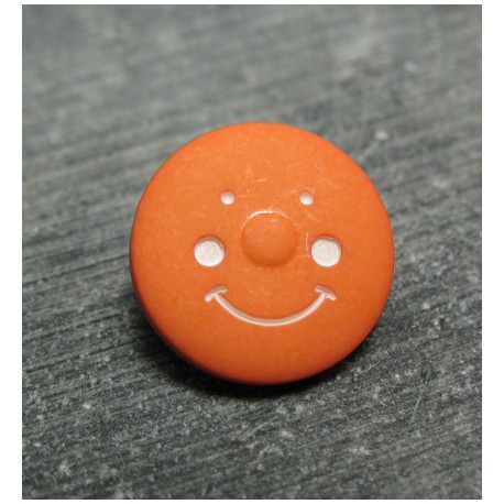 Bouton smile orange 15mm