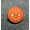 Bouton smile orange 15mm