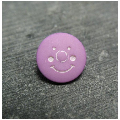 Bouton smile lavande 12mm