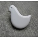 Bouton oiseau gris 18 mm b72