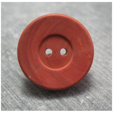 Bouton buis rouge 22 mm  b48